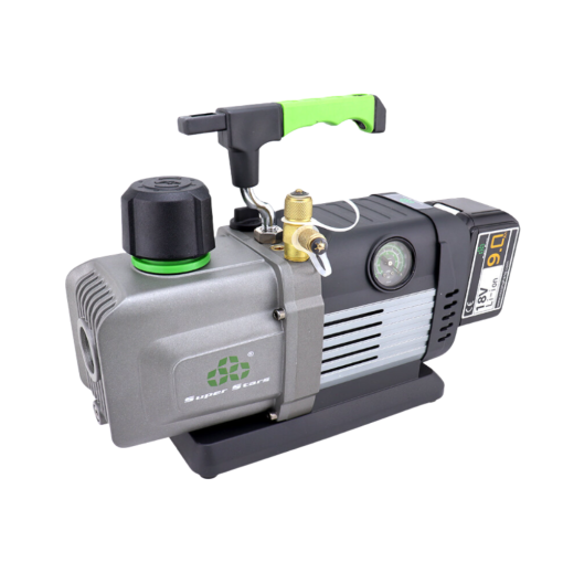 BOMBA DE VACIO SUPER STARS ST-4BMC 127L CON BATERIA, VACUÓMETRO Y MALETÍN
